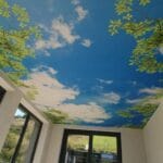 Napínací strop s fototlačou neba