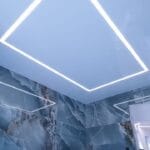 Reflexná svetlo modrá fólia s LED osvetlením_07