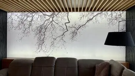 Svetelný obraz s motívom stromov