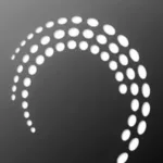 Detail perforácie stropnej fólie s estetickou funkciou