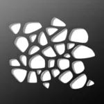 Ukážka štruktúry perforovanej napínacej fólie