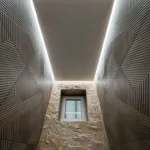 Napínací strop s obvodovým LED osvetlením