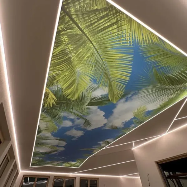 Grafická potlač na napínacom strope