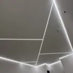 Napínaný strop ktorého súčasťou je odsávanie rekuperácie